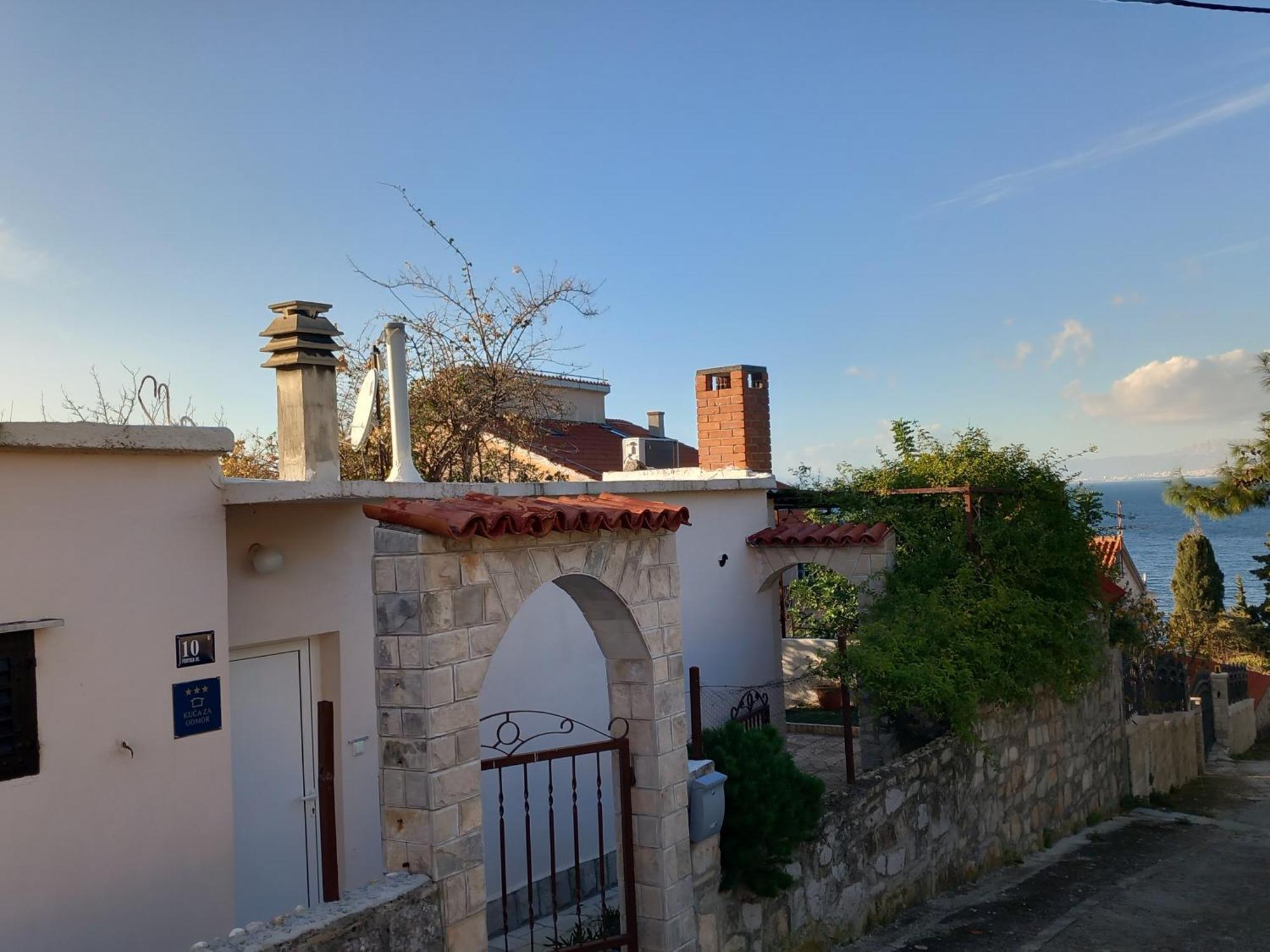 Kuca Za Odmor Skalina - Sea View Villa Splitska Kültér fotó